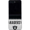 NFL Las Vegas Raiders White Striped Galaxy Z Flip5 5G Skin