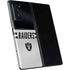 NFL Las Vegas Raiders White Striped Galaxy Z Fold2 5G Skin