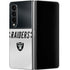 NFL Las Vegas Raiders White Striped Galaxy Z Fold4 5G Skin