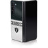 NFL Las Vegas Raiders White Striped Galaxy Z Fold5 5G Skin