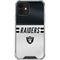NFL Las Vegas Raiders White Striped iPhone 12 Clear Case
