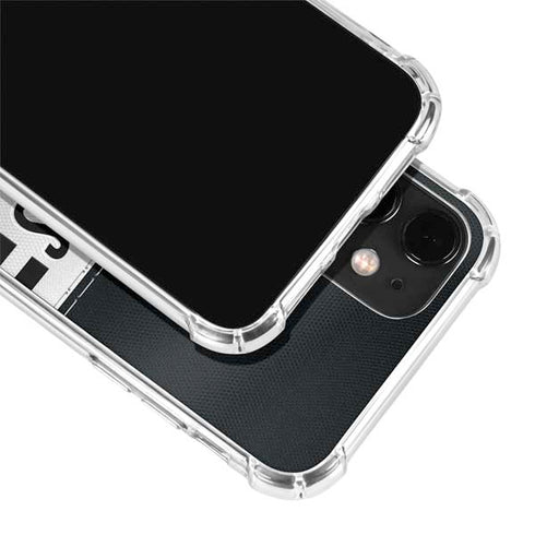 NFL Las Vegas Raiders White Striped iPhone 12 Clear Case