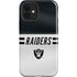 NFL Las Vegas Raiders White Striped iPhone 12 Impact Case