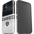 NFL Las Vegas Raiders White Striped iPhone 12 Impact Case