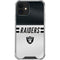 NFL Las Vegas Raiders White Striped iPhone 12 Mini Clear Case