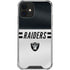 NFL Las Vegas Raiders White Striped iPhone 12 Mini Clear Case
