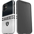 NFL Las Vegas Raiders White Striped iPhone 12 Mini Impact Case