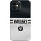 NFL Las Vegas Raiders White Striped iPhone 12 Mini Lite Case