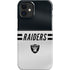NFL Las Vegas Raiders White Striped iPhone 12 Mini Lite Case