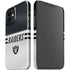 NFL Las Vegas Raiders White Striped iPhone 12 Mini Lite Case