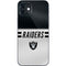 NFL Las Vegas Raiders White Striped iPhone 12 Mini Skin