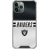 NFL Las Vegas Raiders White Striped iPhone 12 Pro Clear Case