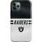 NFL Las Vegas Raiders White Striped iPhone 12 Pro Max Impact Case