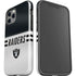 NFL Las Vegas Raiders White Striped iPhone 12 Pro Max Impact Case