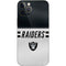NFL Las Vegas Raiders White Striped iPhone 12 Pro Max Skin