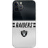 NFL Las Vegas Raiders White Striped iPhone 12 Pro Max Skin