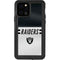 NFL Las Vegas Raiders White Striped iPhone 12 Pro Waterproof Case