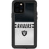 NFL Las Vegas Raiders White Striped iPhone 12 Pro Waterproof Case