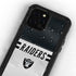 NFL Las Vegas Raiders White Striped iPhone 12 Pro Waterproof Case