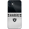 NFL Las Vegas Raiders White Striped iPhone 12 Skin
