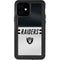 NFL Las Vegas Raiders White Striped iPhone 12 Waterproof Case