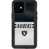 NFL Las Vegas Raiders White Striped iPhone 12 Waterproof Case