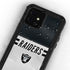 NFL Las Vegas Raiders White Striped iPhone 12 Waterproof Case
