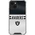 NFL Las Vegas Raiders White Striped iPhone 13 Clear Case