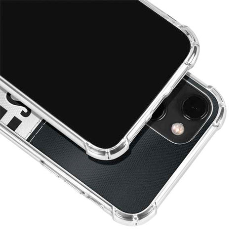 NFL Las Vegas Raiders White Striped iPhone 13 Clear Case