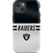 NFL Las Vegas Raiders White Striped iPhone 13 Impact Case