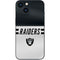 NFL Las Vegas Raiders White Striped iPhone 13 Mini Skin