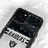 NFL Las Vegas Raiders White Striped iPhone 13 Mini Waterproof Case