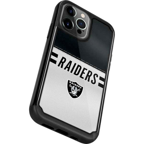 NFL Las Vegas Raiders White Striped iPhone 13 Pro Cargo Case