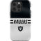 NFL Las Vegas Raiders White Striped iPhone 13 Pro Impact Case