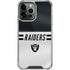 NFL Las Vegas Raiders White Striped iPhone 13 Pro Max Clear Case