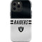 NFL Las Vegas Raiders White Striped iPhone 13 Pro Max Impact Case