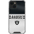 NFL Las Vegas Raiders White Striped iPhone 14 Clear Case