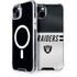 NFL Las Vegas Raiders White Striped iPhone 15 MagSafe Case