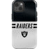 NFL Las Vegas Raiders White Striped iPhone 15 Impact Case