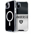 NFL Las Vegas Raiders White Striped iPhone 15 Plus MagSafe Case