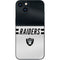 NFL Las Vegas Raiders White Striped iPhone 15 Plus Skin