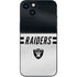 NFL Las Vegas Raiders White Striped iPhone 15 Plus Skin