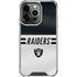 NFL Las Vegas Raiders White Striped iPhone 14 Pro Clear Case