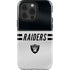 NFL Las Vegas Raiders White Striped iPhone 15 Pro Impact Case