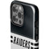 NFL Las Vegas Raiders White Striped iPhone 14 Pro Impact Case