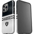 NFL Las Vegas Raiders White Striped iPhone 14 Pro Impact Case