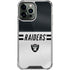 NFL Las Vegas Raiders White Striped iPhone 14 Pro Max Clear Case