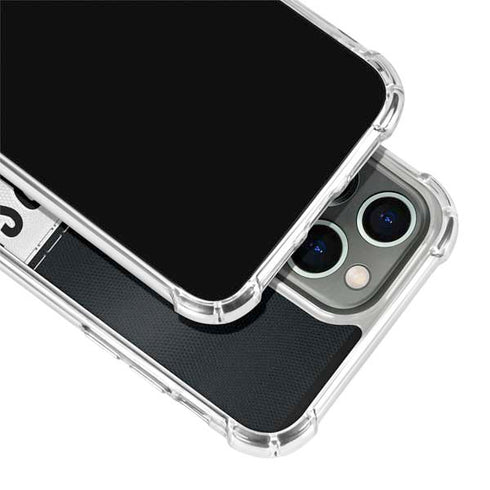 NFL Las Vegas Raiders White Striped iPhone 14 Pro Max Clear Case