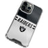 NFL Las Vegas Raiders White Striped iPhone 15 Pro Max Clear Case