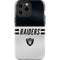 NFL Las Vegas Raiders White Striped iPhone 15 Pro Max Impact Case